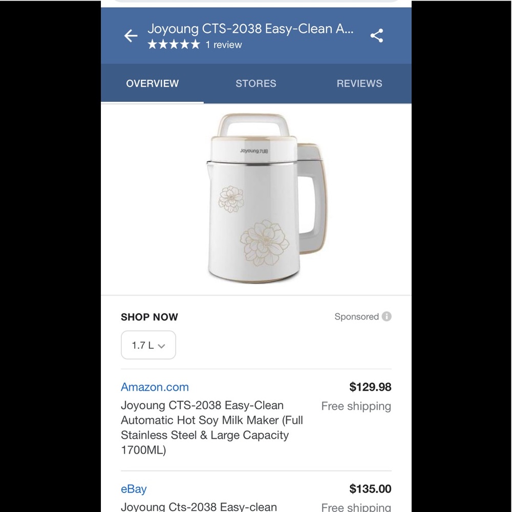 PRO
JOYOUNG CTS-2038  Clean Auto Soy Milk Maker!!